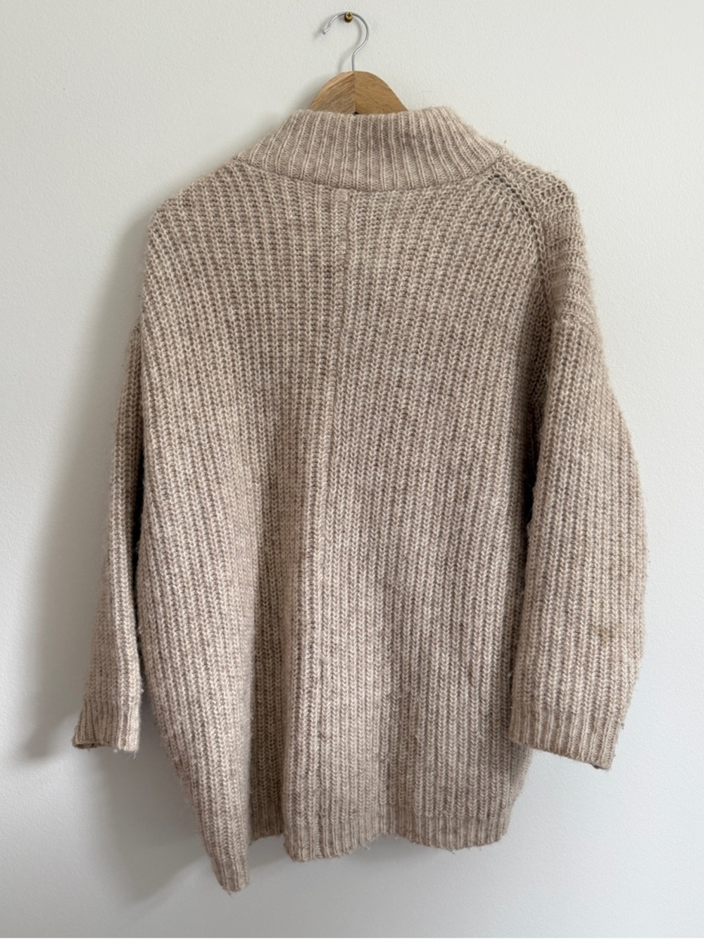 Hatch Maternity Jo Sweater Sz 0 Beige Cotton Alpaca - Picture 6 of 10